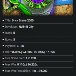 Brick Snake 2000 Game